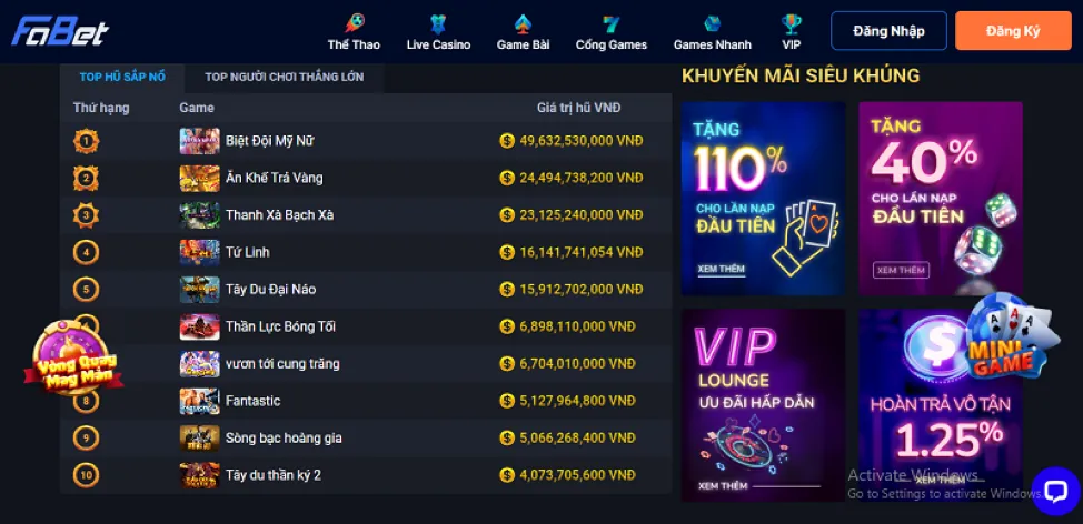 Tỷ lệ trả thưởng và độ biến động của game slot